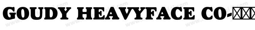 GOUDY HEAVYFACE CO字体转换